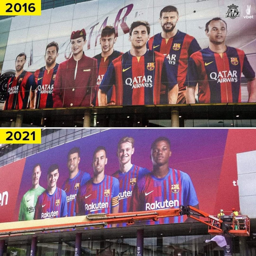 Camp Nou 2016 vs 2021 O.o